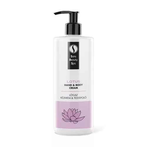 Sara Beauty Spa Kézkrém és Testápoló 500ml - Lótusz és Vízliliom „Mentes”