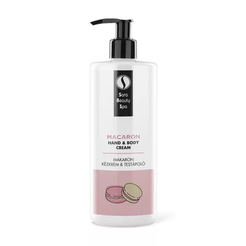 Sara Beauty Spa Kollagén Kézkrém és Testápoló 500ml - Makaron „Mentes”