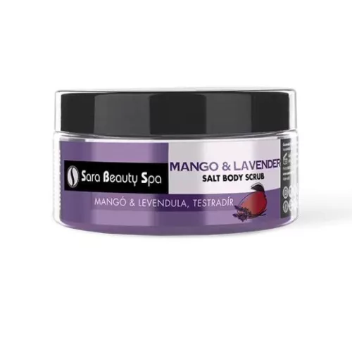 Sara Beauty Spa Bőrradír és Testradír - Mangó-Levendula Sóradír - 300ml
