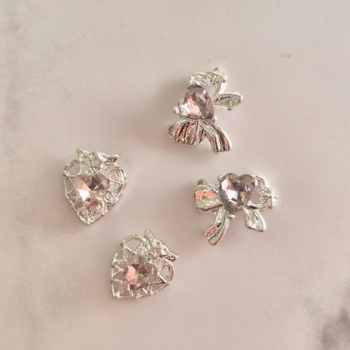 Luxory Pink Diamond Charm 4db Masni #6