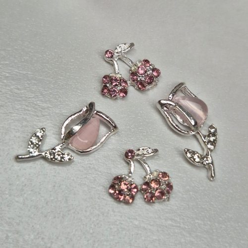 Y2K Charm - 3D Körömdísz  - Rózsaszín Tulipán