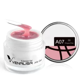   Venalisa Hard Jelly Gel - Építőzselé 50ml - A07 Elegant Pink