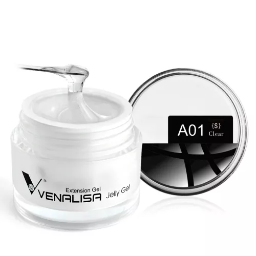 Venalisa Hard Jelly Gel - Építőzselé 15ml - A01 Clear