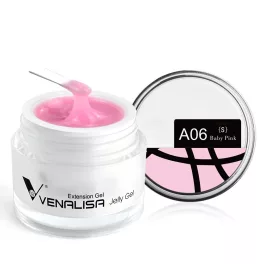   Venalisa Hard Jelly Gel - Építőzselé 15ml - A06 Baby Pink